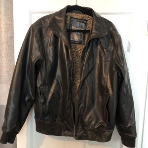 Whispering Smith nyc 2X leather jacket